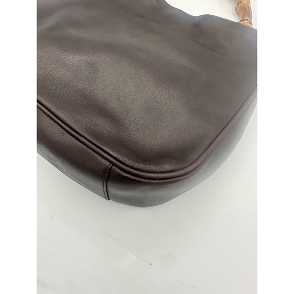 Gucci Vintage Bamboo Shoulder Bag Leather Brown Leather Shoulder Bag Bag - Picture 8 of 16